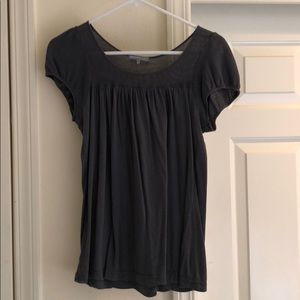 James Perse Grey Cap Sleeve Shirt